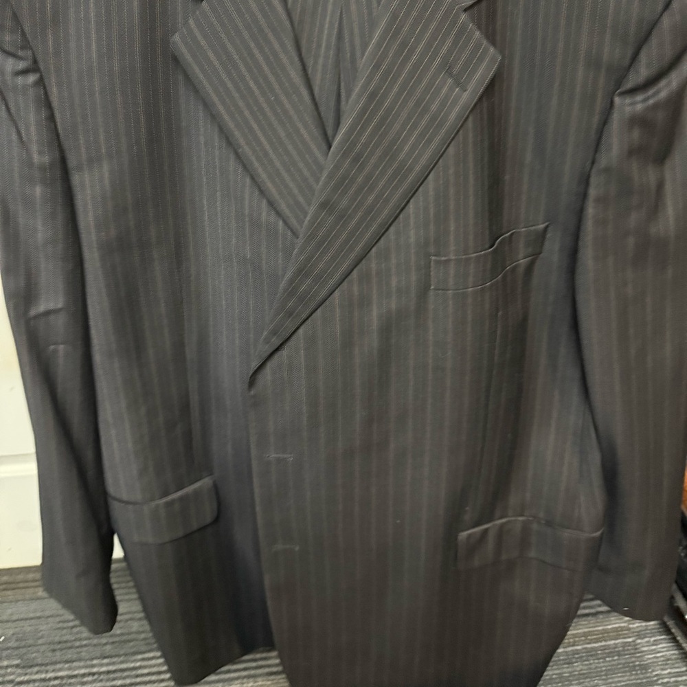 Men's Gray Pinstripe Suit